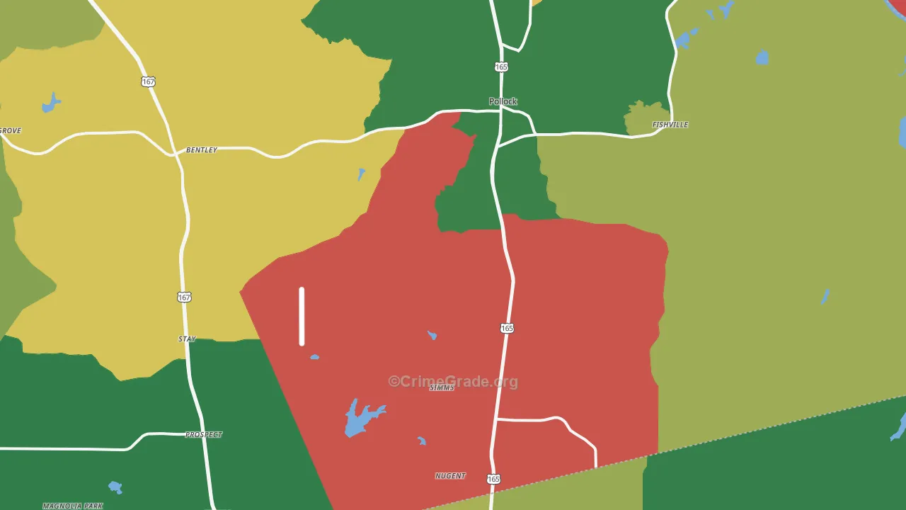 71467, LA Map of Theft Rates