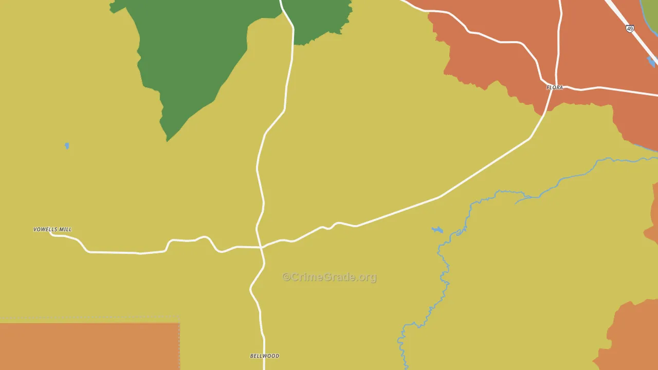 71468, LA Map of Theft Rates