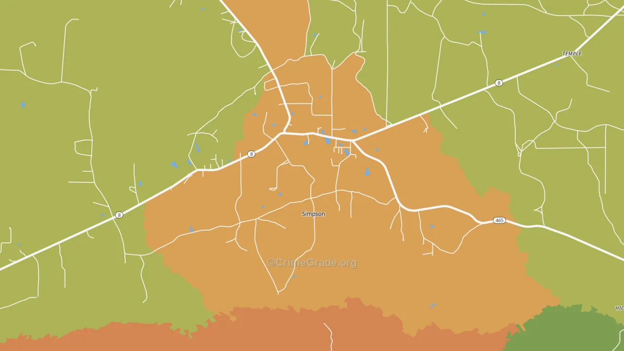 71474, LA Map of Theft Rates