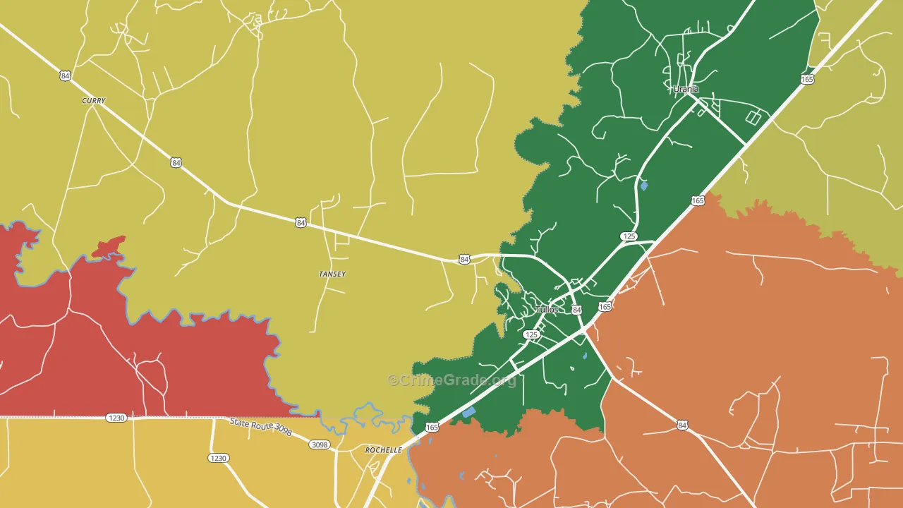 71479, LA Map of Theft Rates