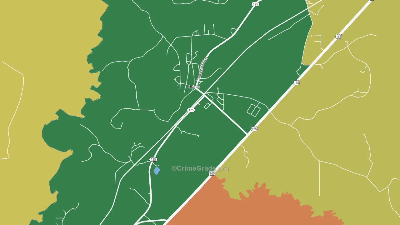 71480, LA Map of Theft Rates