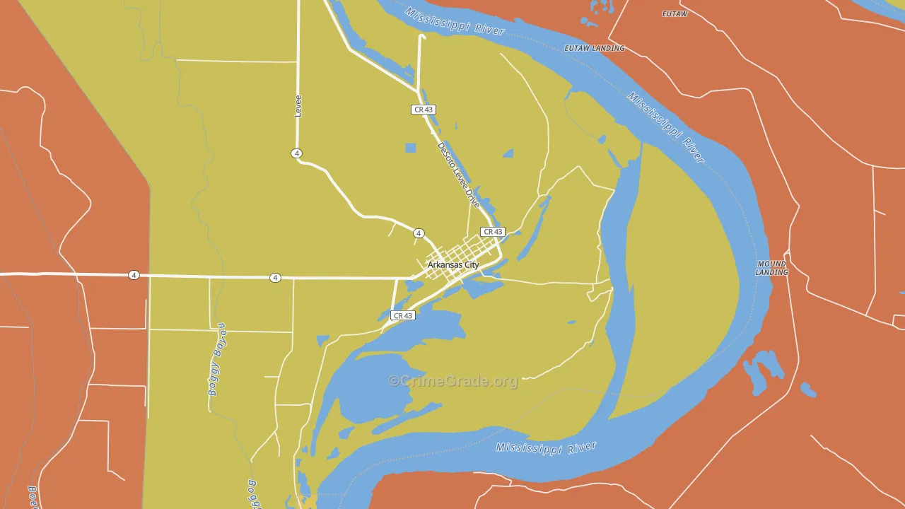 71630, AR Map of Theft Rates