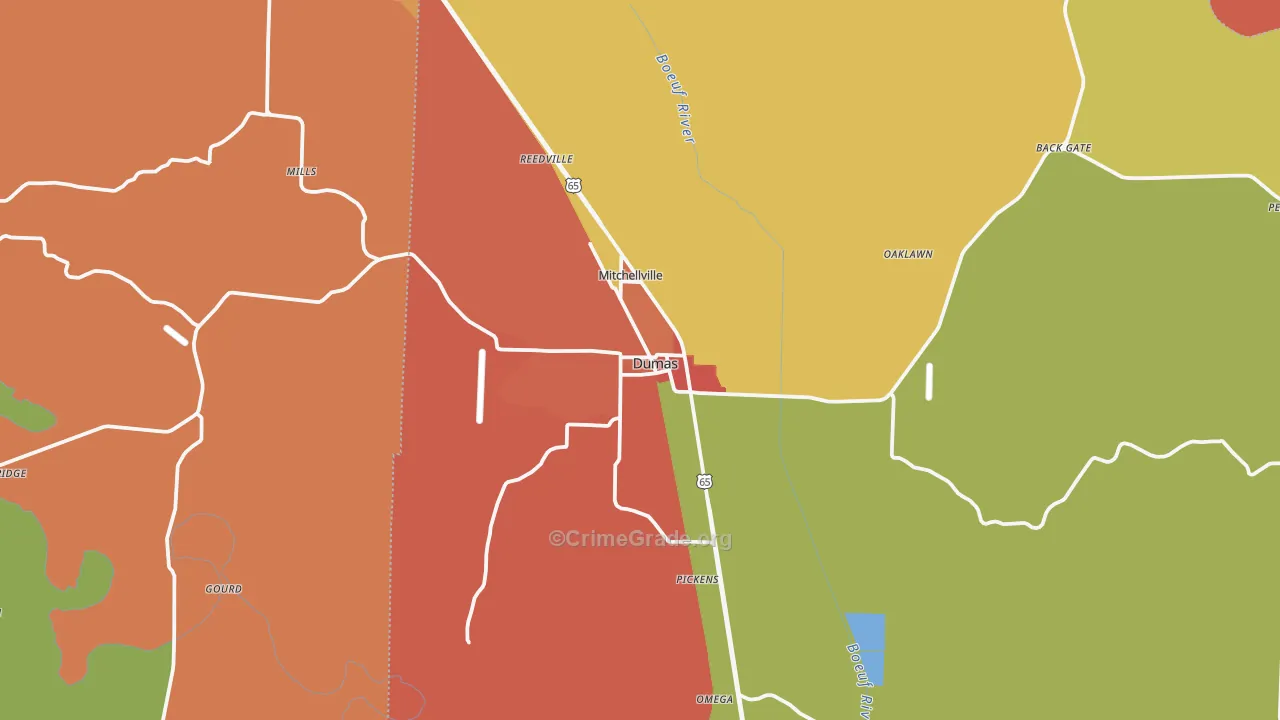 71639, AR Map of Theft Rates