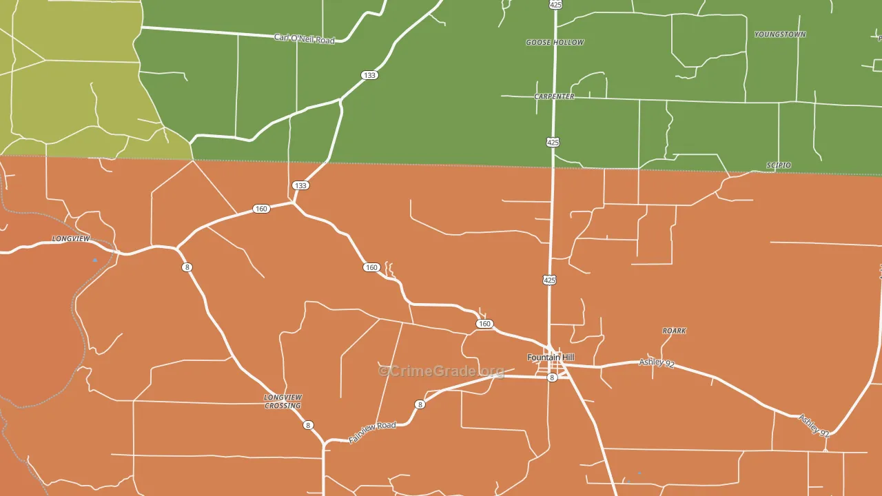 71642, AR Map of Theft Rates