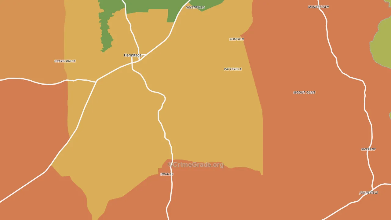 71647, AR Map of Theft Rates