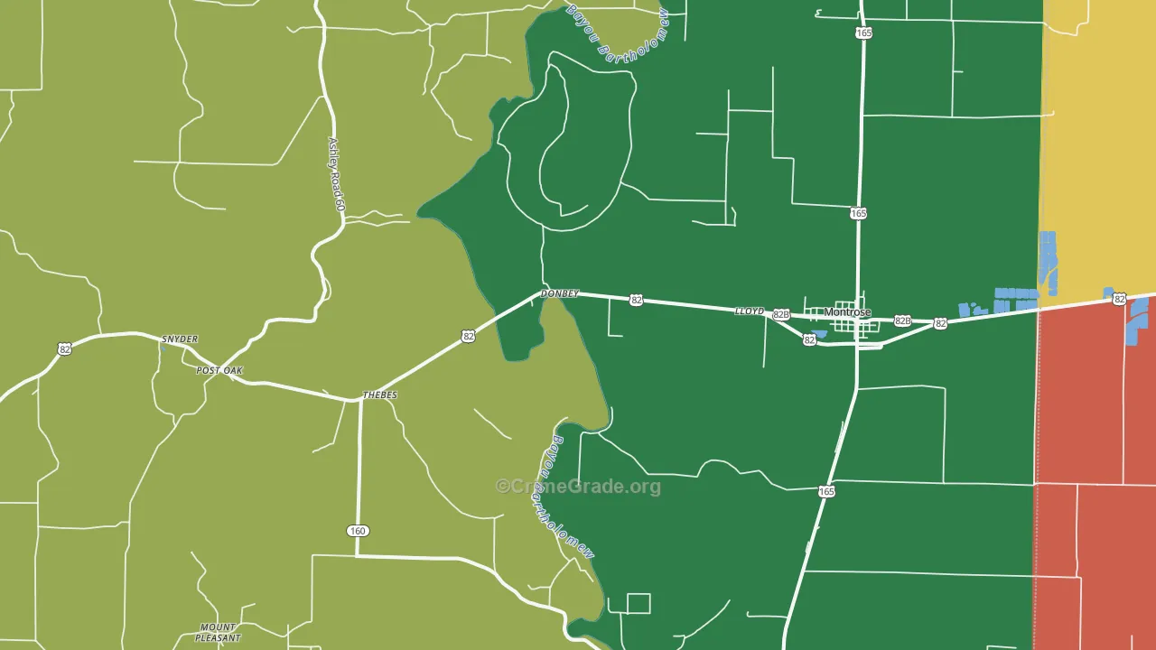 71658, AR Map of Theft Rates