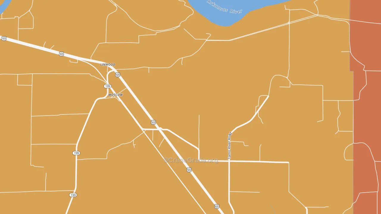 71659, AR Map of Theft Rates