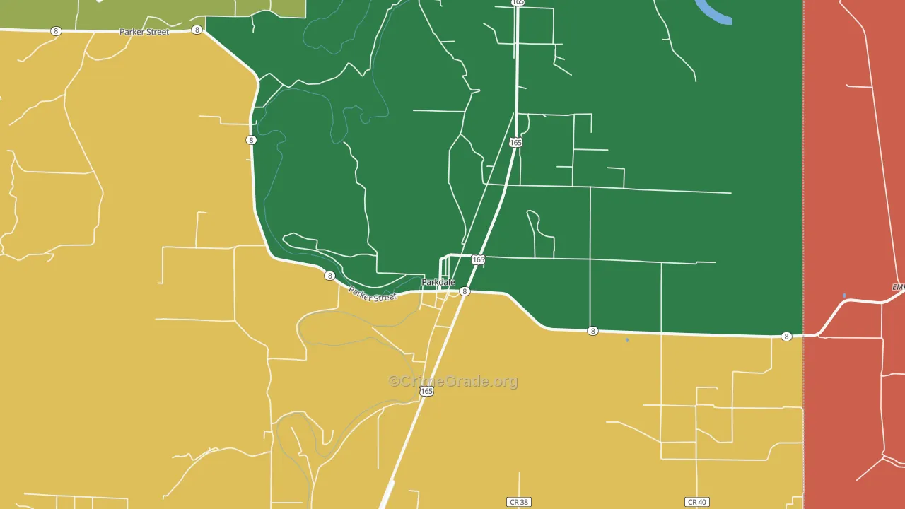 71661, AR Map of Theft Rates