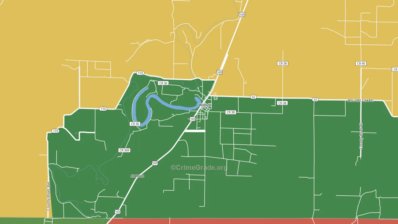 71676, AR Map of Theft Rates