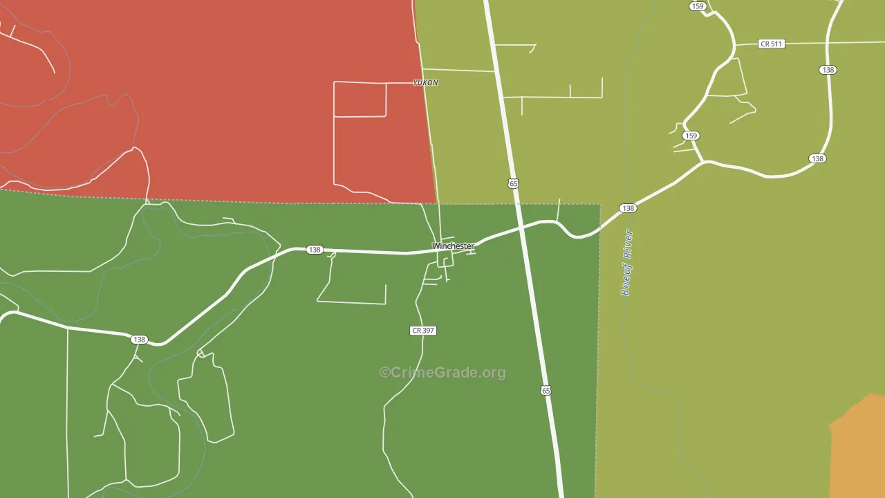 71677, AR Map of Theft Rates