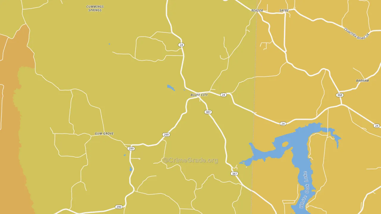 71722, AR Map of Theft Rates