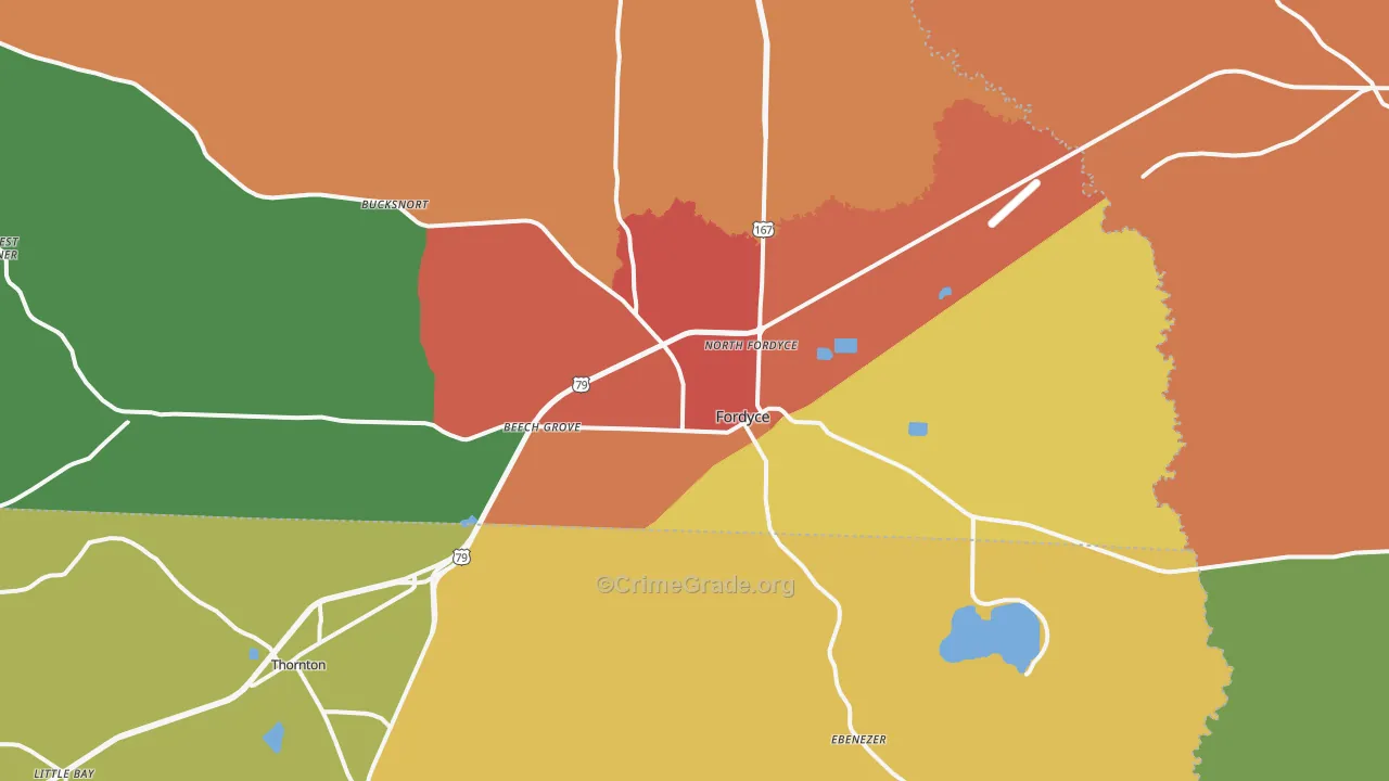71742, AR Map of Theft Rates