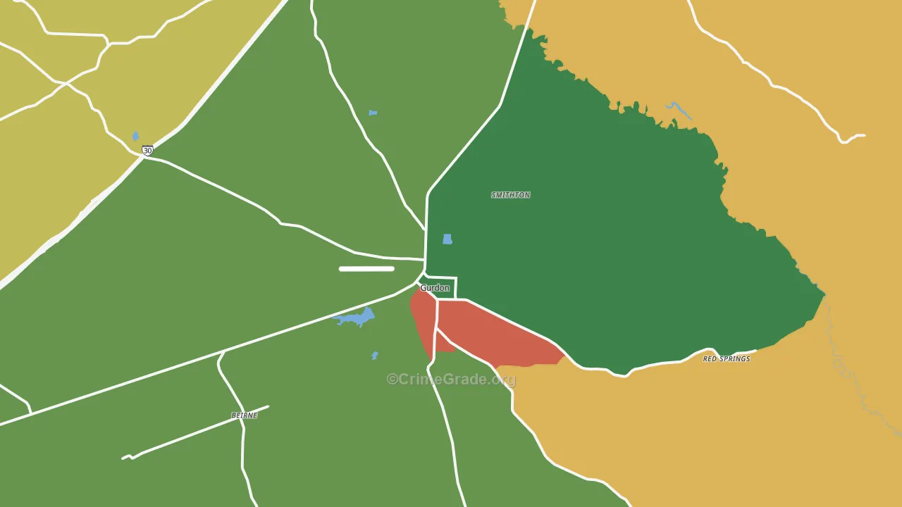 71743, AR Map of Theft Rates