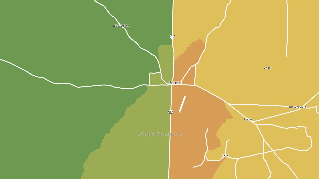 71744, AR Map of Theft Rates