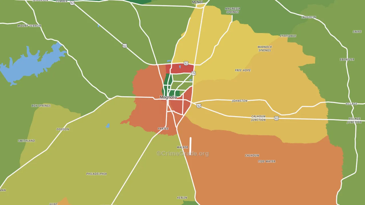 71753, AR Map of Theft Rates