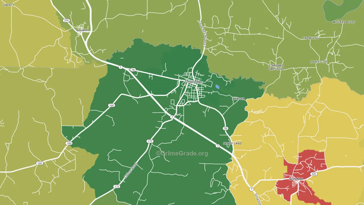 71762, AR Map of Theft Rates