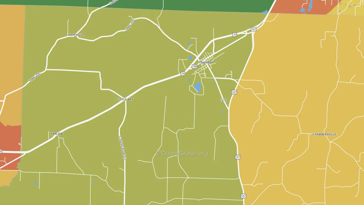 71766, AR Map of Theft Rates