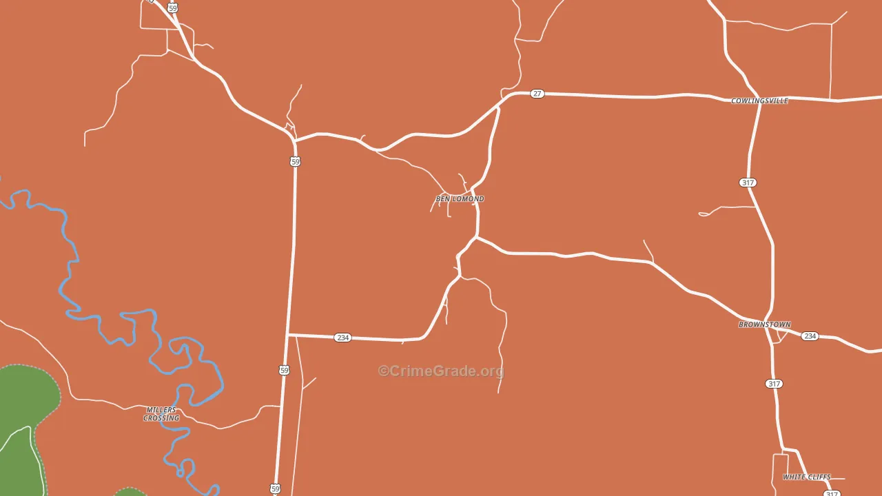 71823, AR Map of Theft Rates