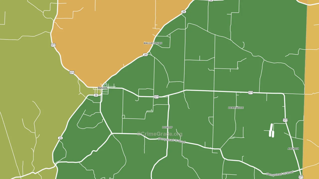 71825, AR Map of Theft Rates