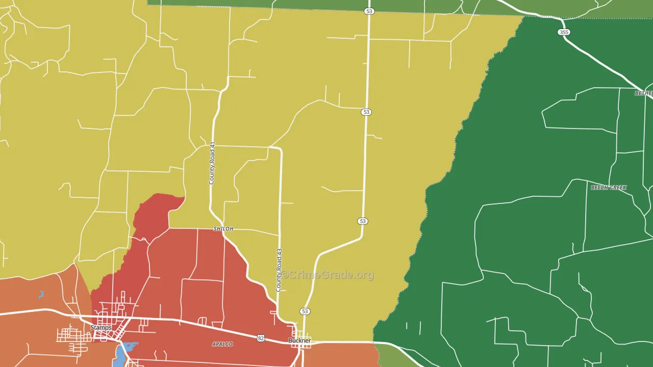 71827, AR Map of Theft Rates