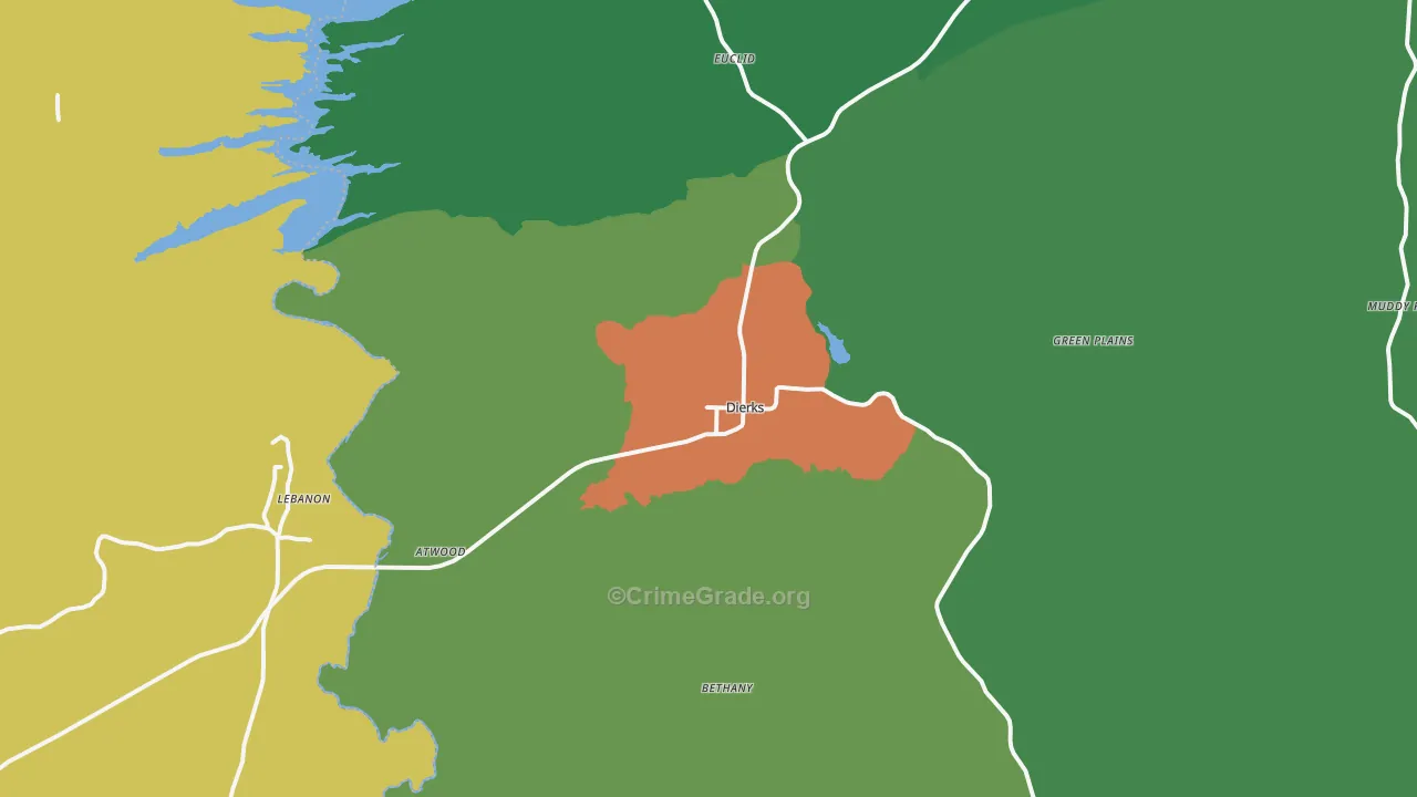 71833, AR Map of Theft Rates