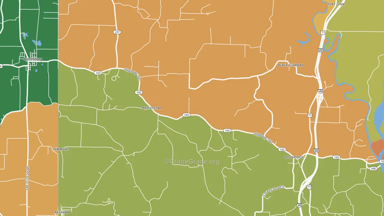 71834, AR Map of Theft Rates