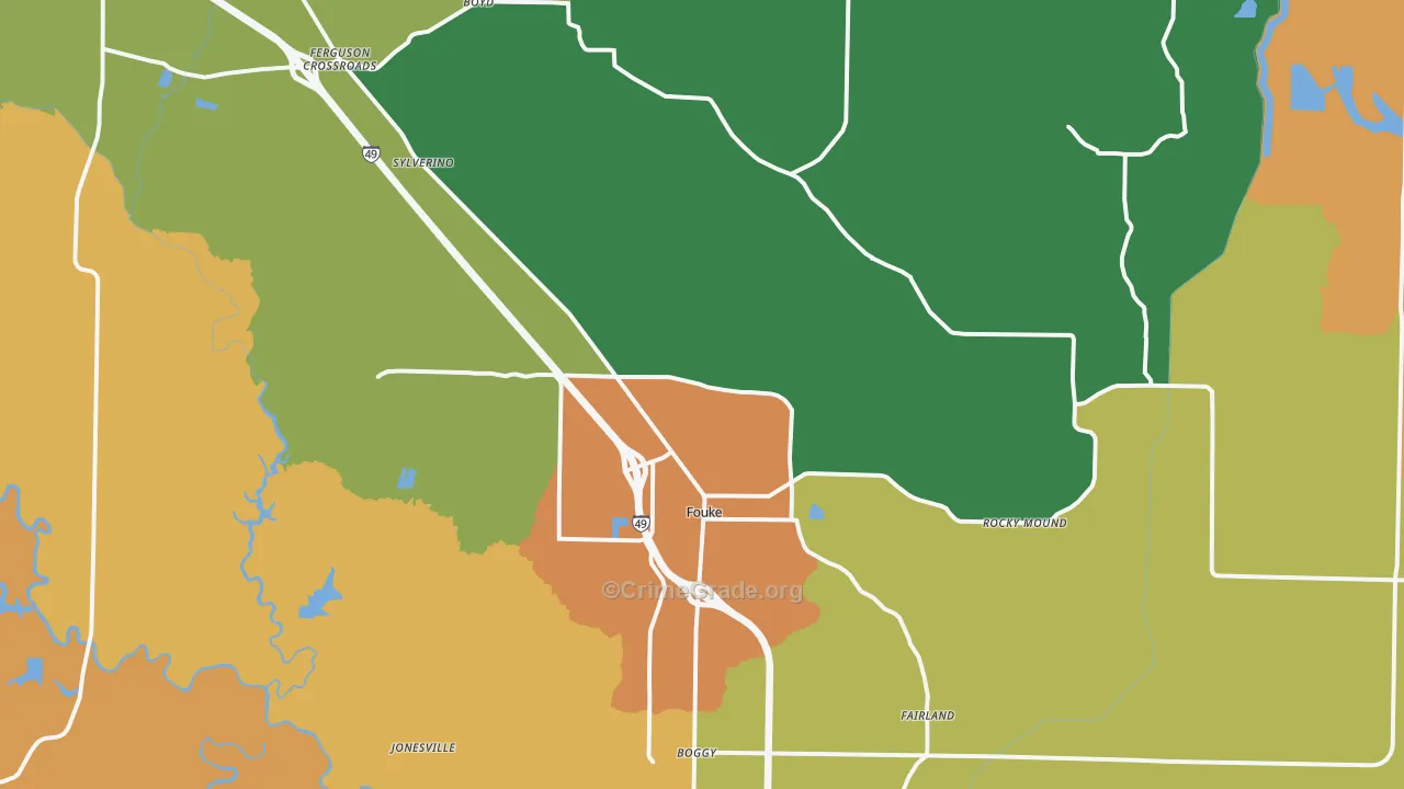 71837, AR Map of Theft Rates