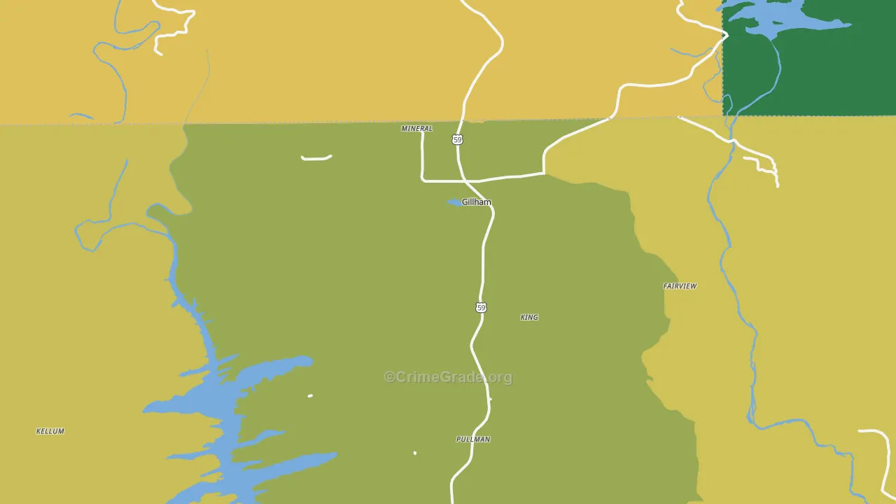 71841, AR Map of Theft Rates