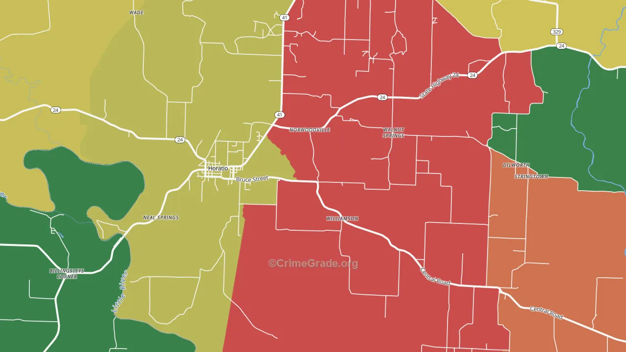 71842, AR Map of Theft Rates