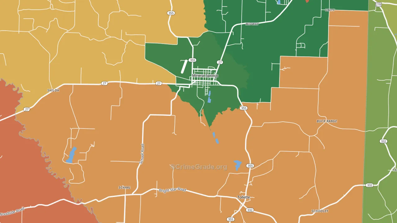 71851, AR Map of Theft Rates