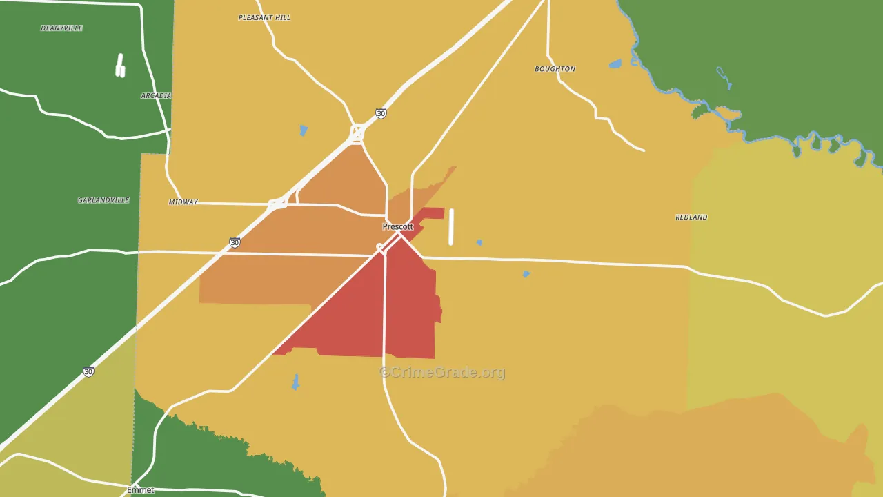 71857, AR Map of Theft Rates