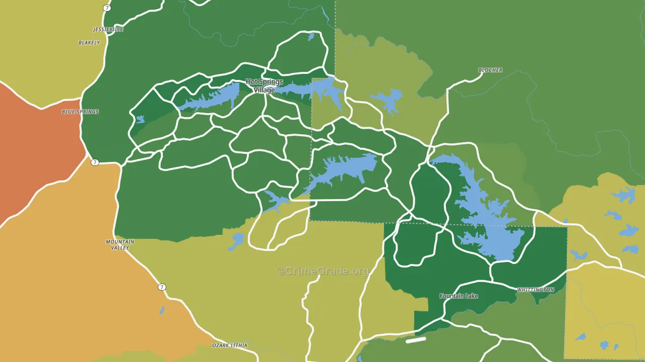 71909, AR Map of Theft Rates