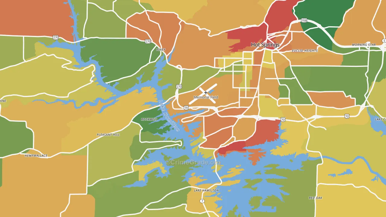 71913, AR Map of Theft Rates