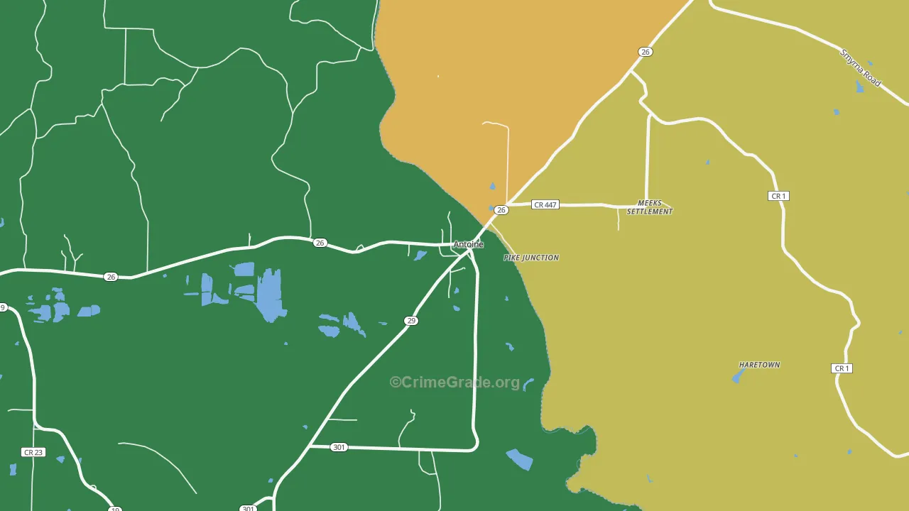 71922, AR Map of Theft Rates