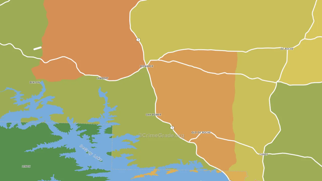 71929, AR Map of Theft Rates