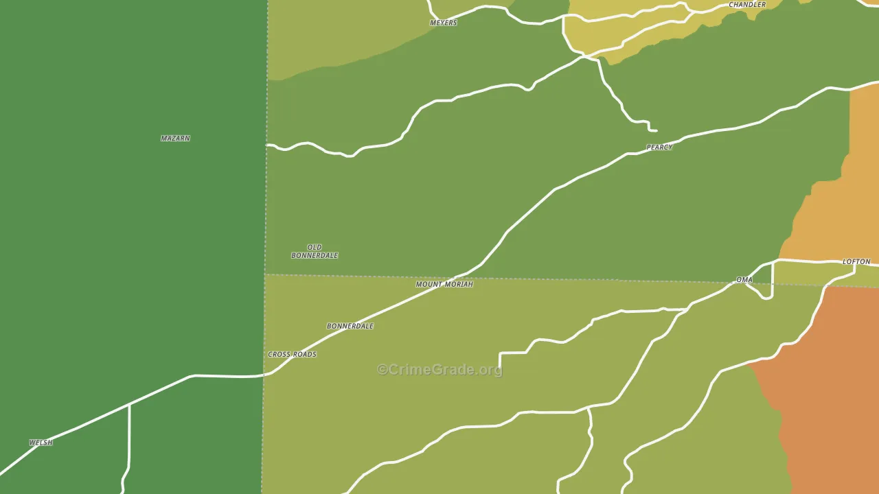 71933, AR Map of Theft Rates