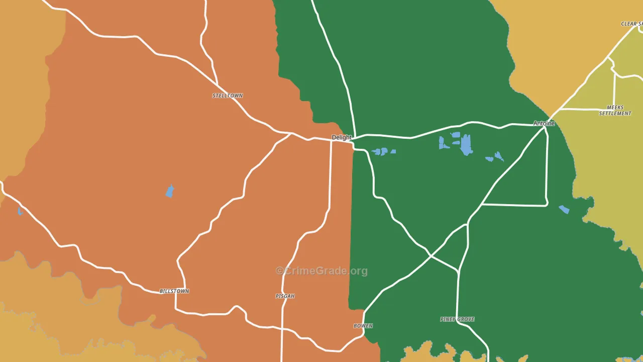 71940, AR Map of Theft Rates