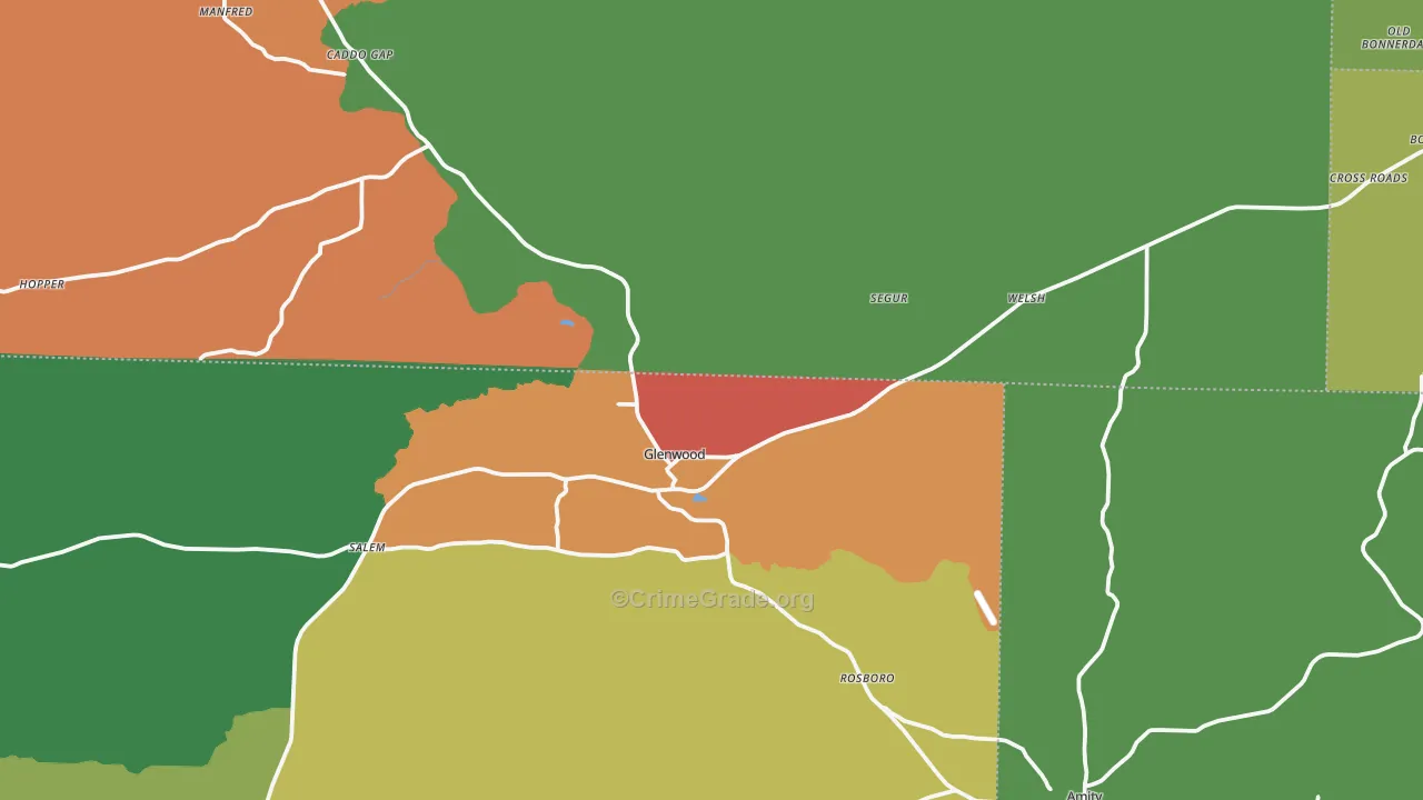 71943, AR Map of Theft Rates
