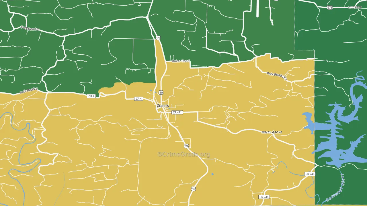 71944, AR Map of Theft Rates