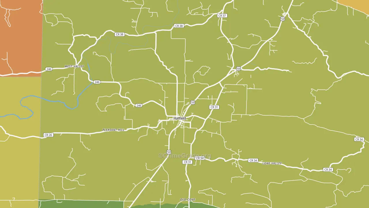 71945, AR Map of Theft Rates