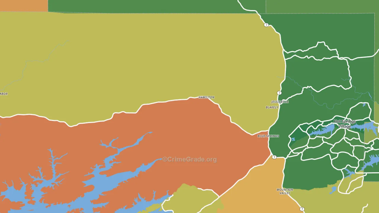 71949, AR Map of Theft Rates