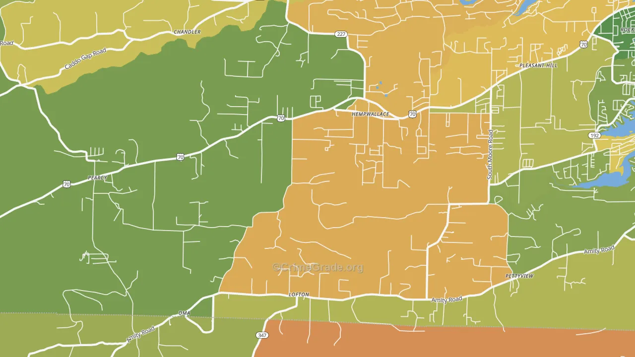 71964, AR Map of Theft Rates