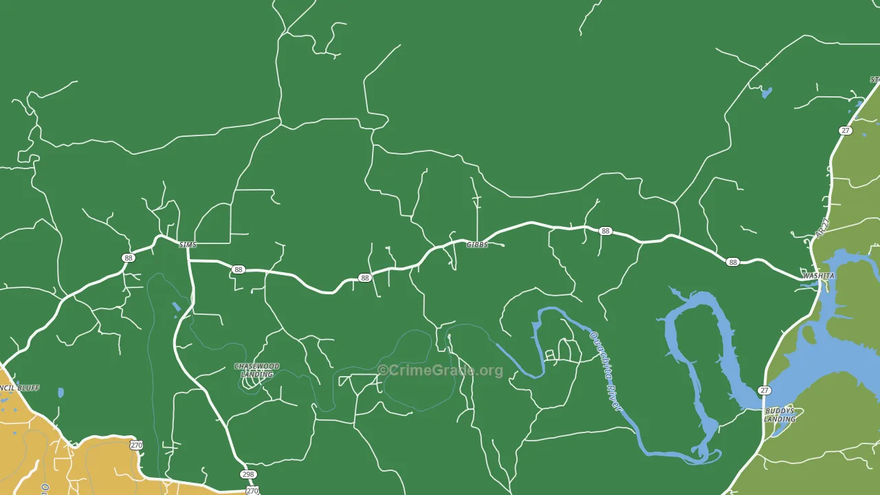 71969, AR Map of Theft Rates