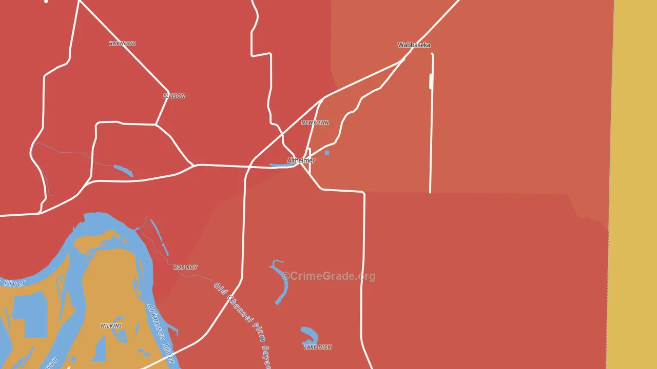 72004, AR Map of Theft Rates