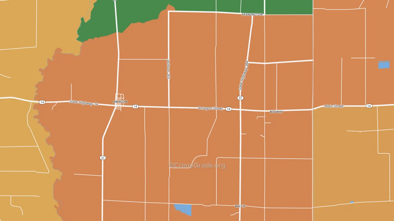 72005, AR Map of Theft Rates