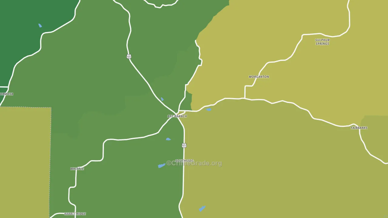 72013, AR Map of Theft Rates