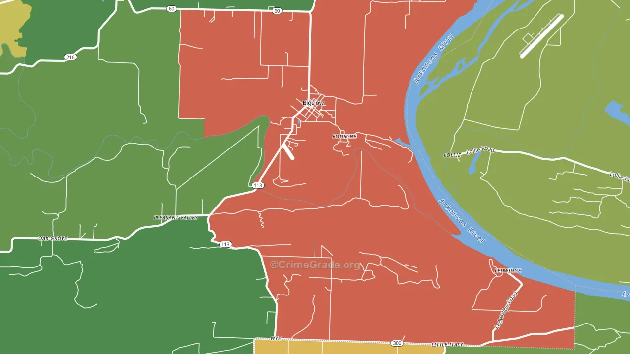 72016, AR Map of Theft Rates