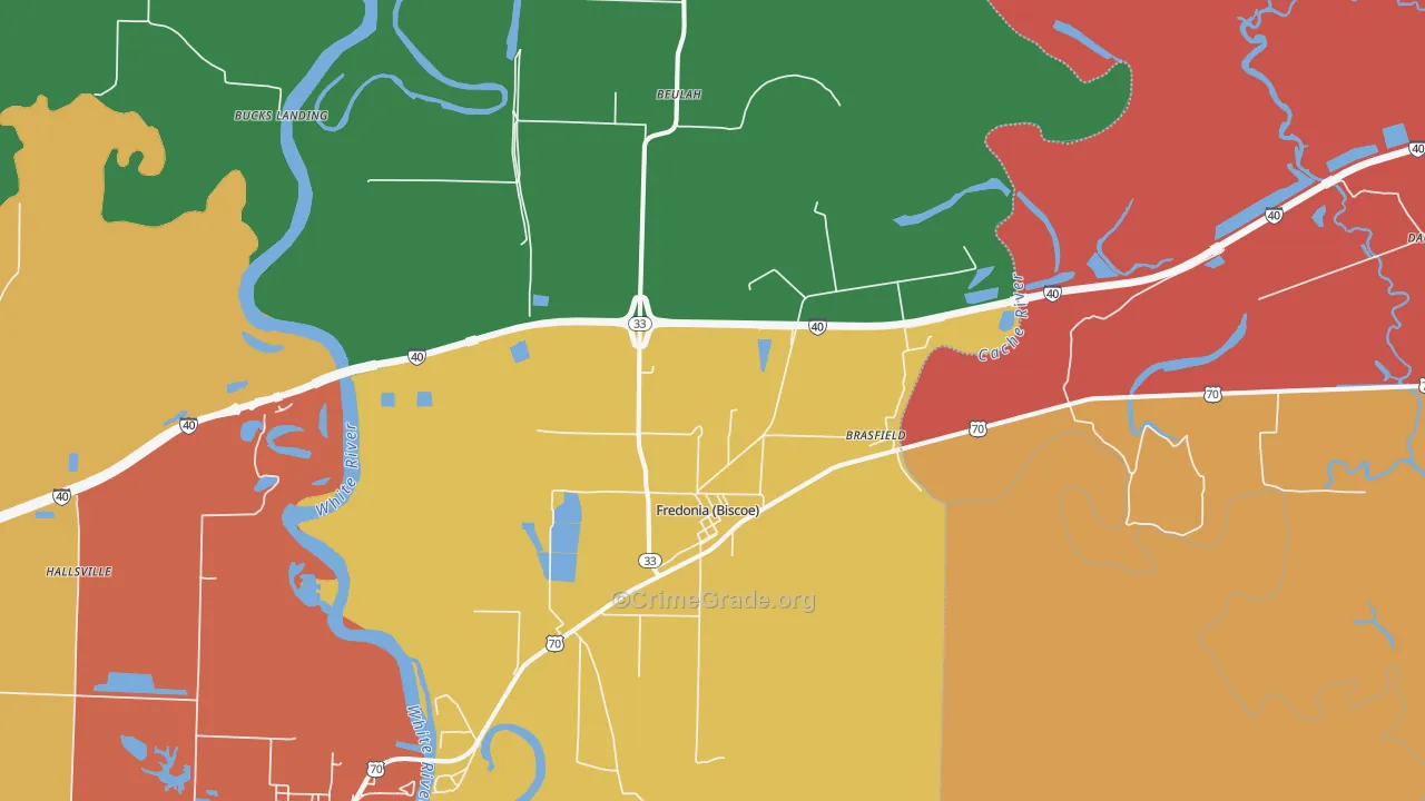 72017, AR Map of Theft Rates