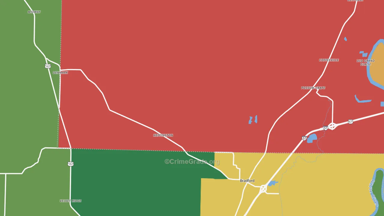 72020, AR Map of Theft Rates