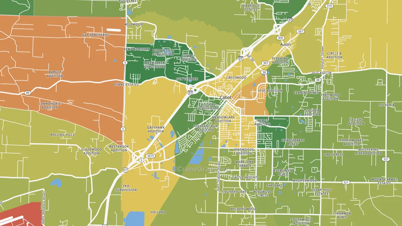 72023, AR Map of Theft Rates